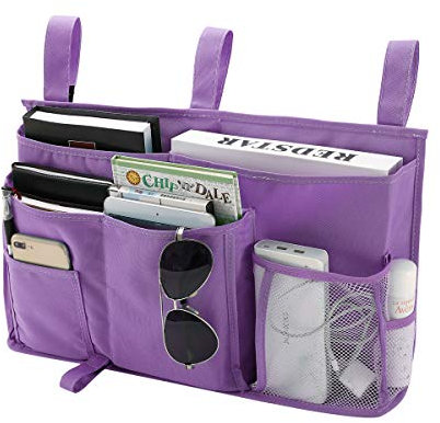 Etagenbett Veranstalter, Bettseite Cody hängenden Bett Veranstalter Aufbewahrungstasche 8 Taschen, für College Dorm Zimmer Bett, Krankenhaus Bett, Baby Bett Schienen, 600D Oxford Cloth