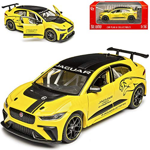 NEW Jaguar I-Pace E-Trophy Gelb Ab 2018 1/36 Tayumo Modell Auto
