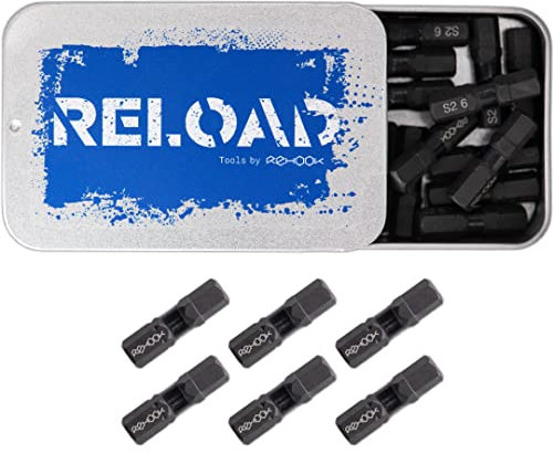 Rehook 25x H6 Impact Driver Bits Set - 25mm Hex Allen Tool Bits for Dewalt, Milwaukee, Bosch, Sabrecut and Others