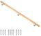 Buche Holz Handlauf Treppengeländer Geländer für Treppe Treppe Wandhandlauf Wand Treppe seitliche Montage Auswahl Länge 80-500 cm, Länge:150 cm