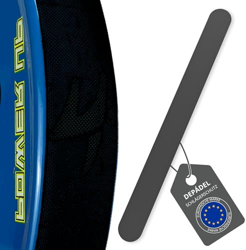 Pack 1 Protector Negro para Pala de Pádel Rugoso - Cinta Protectora para Pala de Pádel Multigranulada – Protector para Pala de Pádel de Silicona Negra. Color Negro