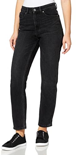 ONLY Onlemily Life Hw STR Ank DNM Nas997 Noos Jeans, Noir/Denim, 29 W/32 L Femme