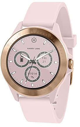 Harry Lime Fashion Smart Watch in Pink with Rose Gold Colour Bezel