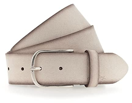 MUSTANG Leder Gürtel Women Leather Belt W100 Cream beige