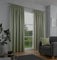 Fusion - Galaxy - Pair of Dim-out Pencil Pleat Curtains - 46 Width x 54 Drop (117 x 137cm) in Green