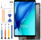 Pantalla LCD de repuesto para Samsung Galaxy Tab A7 Lite Wi-Fi SM-T220 T220 LCD táctil digitalizador montaje panel de vidrio kit de piezas de reparación completo con herramientas (negro sin marco)