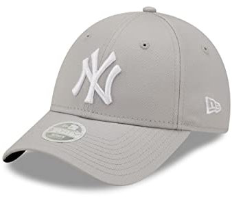 New Era MLB Baseball Cap NY Yankees Fanartikel 9Forty Strapback Frau Damen Kappe grau - One-Size