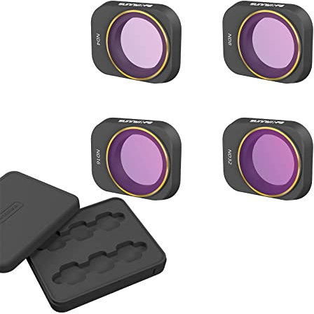 MotuTech Filter für DJI Mini 3 / Mini 3 Pro Drohne Zubehör Linsenfilter (Set mit 4 ND (4/8/16/32))