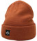 55cube Strick Beanie Mütze mit Smile Face Unisex, caramel, Einheitsgröße