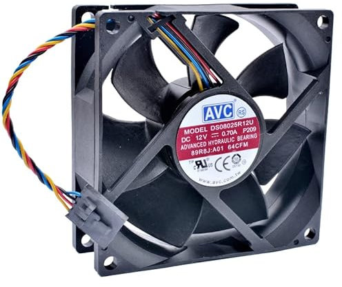 AVC DS08025R12U 0.70A 12V 4-wire 5pin 8025 8cm PWM CPU high air volume cooling fan