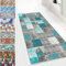 KUAW Läufer Teppich Lang Flur 50x140cm Gummierte, rutschfeste, maschinenwaschbare Staubdicht Teppichläufer für Wohnzimmer/Küche/Flur/Flur, G