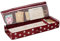 LOVE IT STORE IT Aufbewahrungstasche für Geschenkpapier - Organizer für Geschenkpapierrollen - Mit Fächern für Geschenkbänder - Rot mit Sternen - 90x30x12 cm