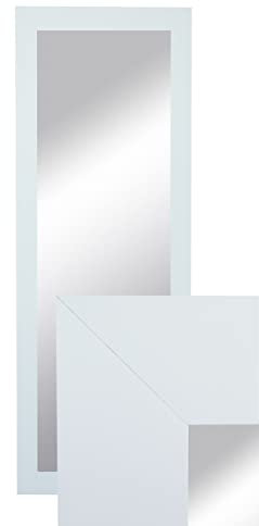 BD ART Wandspiegel Dekorativ Garderobenspiegel Ganzkörperspiegel 150x50cm weiß