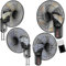 Ventilador De Pared Hogar Industrial, Con 5 Aspas Ruido Bajo, Breeze Ventilador Pared Cocina Restaurante, Acero Inoxidable, Ventilador Dormitorio De Pared, Giratorio 50w Con Mando A Distancia ( Color