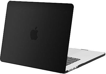 MOSISO Kompatibel mit MacBook Air 15 Zoll Hülle M4 M3 M2 A3241 A3114 A2941 2025 2024 2023 Chip mit Liquid Retina Display & Touch ID, Schützend Plastik Hartschale Case Cover, Schwarz