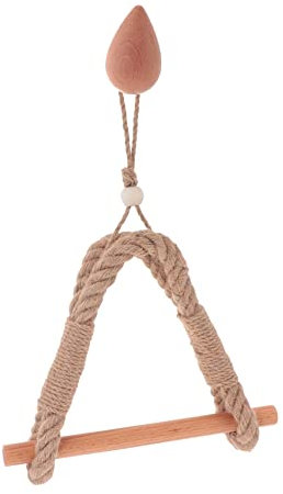 DOITOOL Retro Wall Mount Paper Roll Holder Rope Wood Grey Toilet Paper Holder Roller