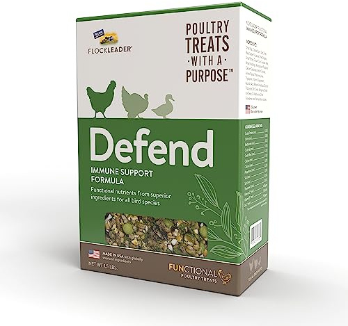 FlockLeader Defend, Functional Poultry Treats for Immune Support, 1.5 lb