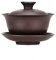 JTBDWOSK Gaiwan aus Lehm Chinese Gaiwan Vier Tassen aus Yixing Ton Zisha Gaiwan Gaiwan Teetasse lila Sand Gaiwan einzigen Satz Tee Tee-Set,D