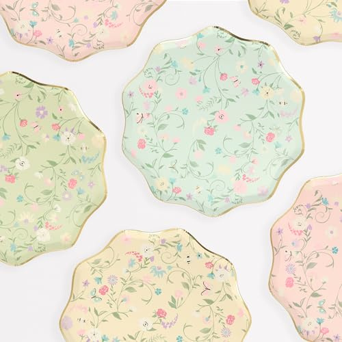 Meri Meri Ladurée X Paris Floral Side Plates (Pack of 8)