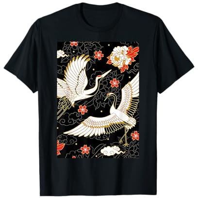 Motif grue blanche japonaise T-Shirt