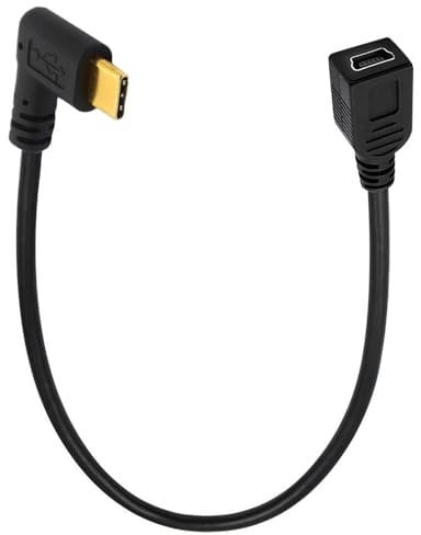 innov8 USB-C 3.1 Male to Mini USB-B Female Converter Cable Left/Right Angle 25cm