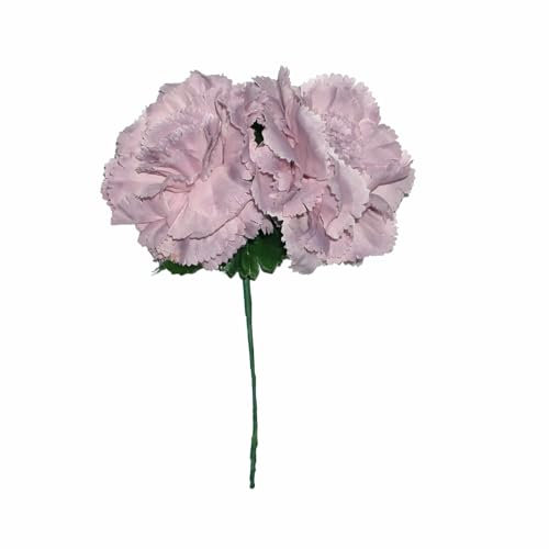 Flor compuesta por dos claveles medianos para el cabello (LILA)
