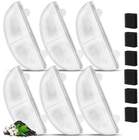 12 Pcs Cat Water Fountain Filters for Homerunpet WF20, Homerunpet Pet Fountain Filters Replacements Cat Water Fountain Filters Pet Water Dispenser Filter for Cats, Dogs and House Pets