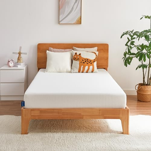 UACEO 20,3 cm Doppelmatratze, Memory-Schaum-Matratze, glasfaserfrei, mittelfeste Matratze zur Druckentlastung, Matratze in einer Box mit abnehmbarem, waschbarem Matratzenbezug