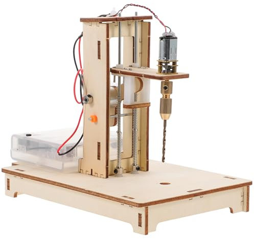 KICHOUSE Kleiner Tischbohrmaschine Selbstgemacht Satz Mit Hebelmechanismus Präzisions Bohrgerät Aus Stabilem Material Für Bastel Und Wissenschaftsprojekte