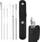 Nettoyeur D'oreille, 6PCS Cuillère À Oreille En Acier Inoxydable, Kit De Nettoyage D'oreille, Dissolvant Pour Cérumen, Nettoyeur Curette D'oreille Avec Boîte De Rangement Pour Adulte Et Enfant