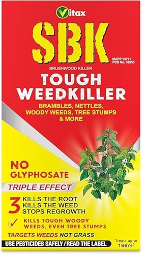 SBK Brushwood Tough Weed Killer - Effective Herbicide for Tough Weeds & Woody Plants (SBK Brushwood Tough Weed Killer 500ml)