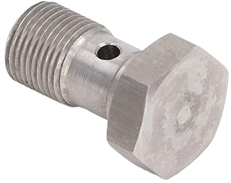 CHICIRIS Banjo Boulon Aliment Banjo Vis Fitteur M12 1.0 Fil Fleuré Frein Adaptateur d'extrémité du Tuyau de Frein avec Laveuses pour Lignes d'embrayage de Freinage Turbo Alimentation 'huile