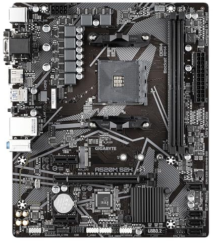 ADMI CPU/Motherboard/RAM Bundle – AMD Ryzen 5 5500 + Gigabyte A520M S2H + 16GB DDR4 3200MHz – Pre-Assembled & Tested