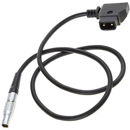 Connecteur D vers 0B 2 broches Câble d'alimentation robuste pour Teradek Bolt Viewfinder E2 F6 Accessoires de caméra Pièce de rechange Câble d'alimentation