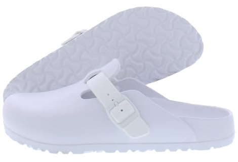Birkenstock Boston Eva Narrow Unisex Shoes Size 4, Color: Core White/Shell White