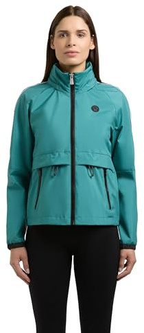 khujo Damen leichte, sportliche Übergangsjacke kurze Blouson-Jacke mit im Kragen verstaubarer Kapuze Olia XS-XXL