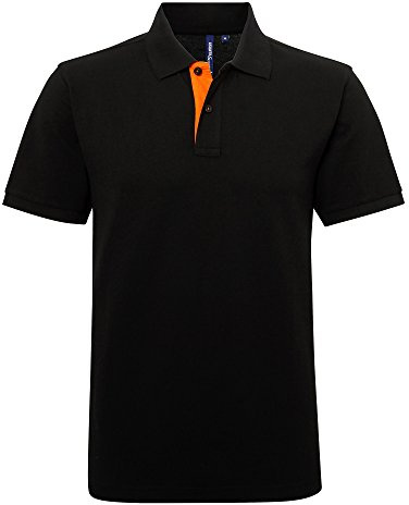 Asquith And Fox Men's Classic Fit Contrast Polo Shirt