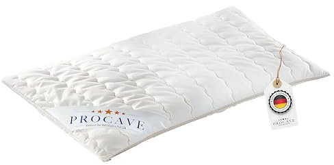 PROCAVE Oreiller à la Balle d’épeautre, Coussin Respirant avec vannure d’épeautre, Coussin de céréales doté d’Une Housse en Coton, fabriqué en Allemagne 40x40cm