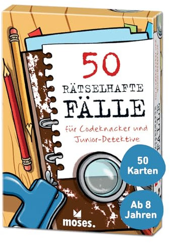 moses. 30241 50 rätselhafte Fälle für Codeknacker und Junior-Detektive | Kinderbeschäftigung | Kartenset