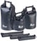 Xcase wasserfeste Packtaschen: 3er-Set wasserdichte Packsäcke aus LKW-Plane, 5/10/20 Liter, schwarz (Overboard Beutel, Gepäcksack, Reisetasche)