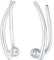 Elli Ohrringe Damen Ear Climber mit Kristalle in 925 Sterling Silber