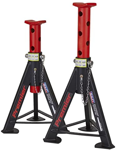 Sealey AS6R Axle (Pair) 6tonne Capacity per Stand-Red
