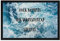 printplanet® - Fußmatte mit eigenem Text Bedrucken - Fussmatte mit Namen oder Wunschtext selbst gestalten - 60 cm x 40 cm - Aufdruck Wasser Muster
