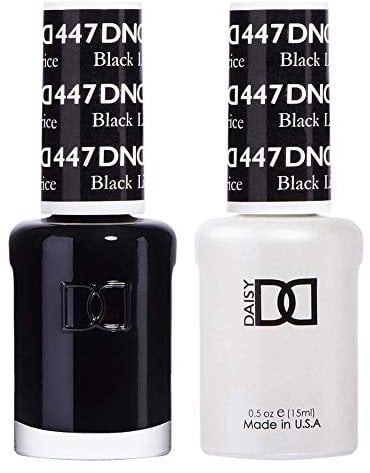 DND Duo Gel & Nail Polish Set - Black Licorice 447-2x15ml