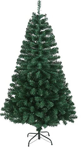 SVITA Künstlicher Weihnachtsbaum 210cm klappbar mit 1150 Zweig-Spitzen inkl. Metall Ständer Christbaum Tannenbaum künstlich Schnellaufbau Klappsystem Luvi-Nadel