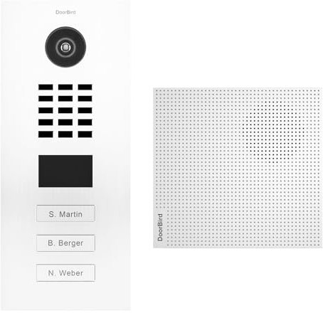 DoorBird Portier vidéo IP 3 sonnettes + Carillon D2103V Blanc Kit 1
