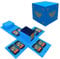 Games Storage Case for Nintendo Switch - Video Game Card Holder Protective Storage System Game Card Organizer Travel Container Box Hard Shell with 16 Game Card Slots (Blue)