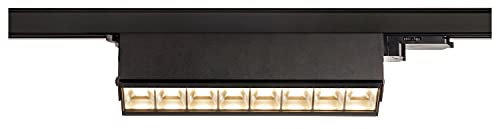 SLV 3 Phasen System Leuchte 3 SIGHT MOVE / LED 3-Phasen-Strahler, Spot, Decken-Strahler, Decken-Leuchte, Schienensystem, Innen-Beleuchtung / 3000K 26W 2700lm schwarz, 1004686