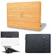 KECC Kompatibel mit MacBook Air 13 Zoll Hülle A1932 Retina Display + Touch ID ltalian Leder Hartschale + Tastaturabdeckung + Hülle + Displayschutzfolie + Laptop-Ständer (Holz Leder 6)