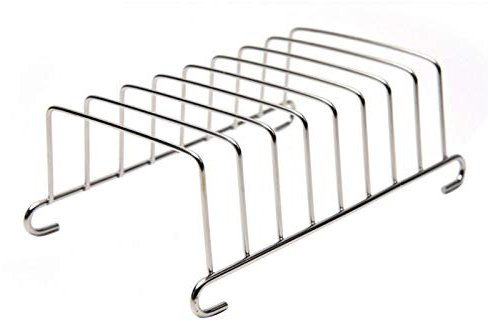 Grille à Pain en Acier Inoxydable, Grille à Pain à 8 tranches, Support à Grille à Pain grillé, Support à Tranche de Pain à Pain, Support de Table, kit d'accessoires pour friteuse à air